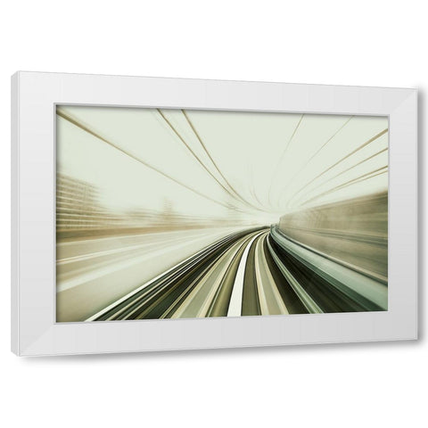 Untitled White Modern Wood Framed Art Print by Eichelberg, Amnon