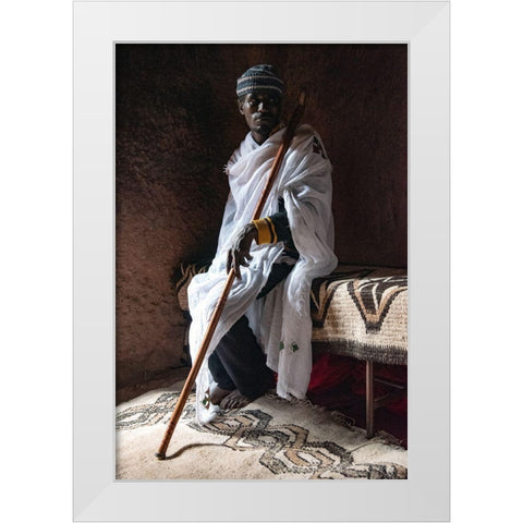 Waiting White Modern Wood Framed Art Print by Wride, Linda