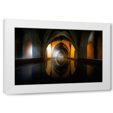 Light And Water White Modern Wood Framed Art Print by Ruiz Dueso, Jorge