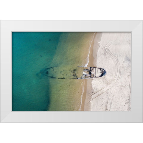 Wreck White Modern Wood Framed Art Print by Cheli, Ivano