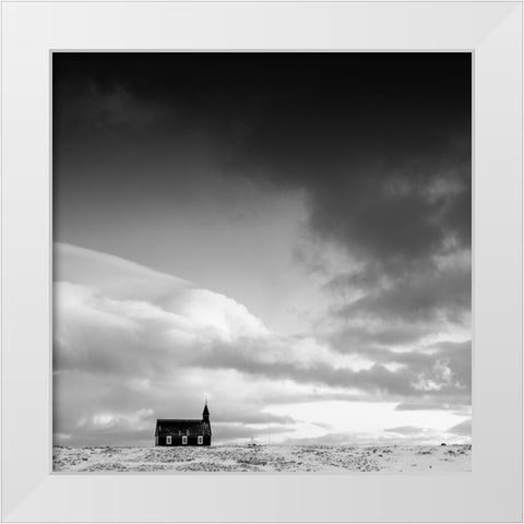 Hope In The Wilderness White Modern Wood Framed Art Print by Bolton, Robert