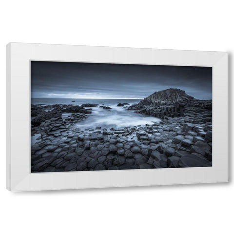 Where Giants Roam White Modern Wood Framed Art Print by Ahern, David