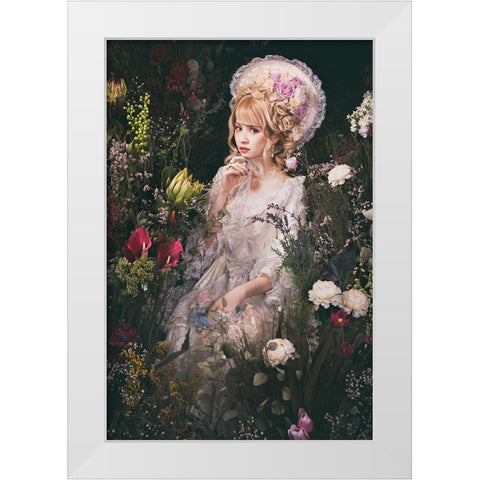 Weddingdoll White Modern Wood Framed Art Print by Kiyota, Daisuke