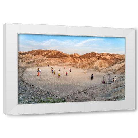 Champions League White Modern Wood Framed Art Print by Jamshidian, Hamid