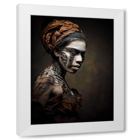 From Another Time White Modern Wood Framed Art Print by Siegart