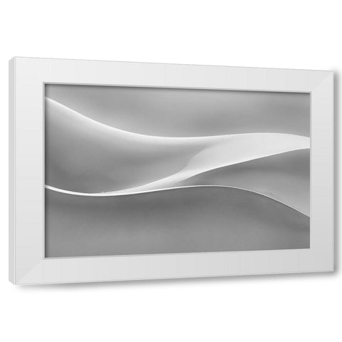 Restless White Modern Wood Framed Art Print by Asghar Alimoradi, Ali