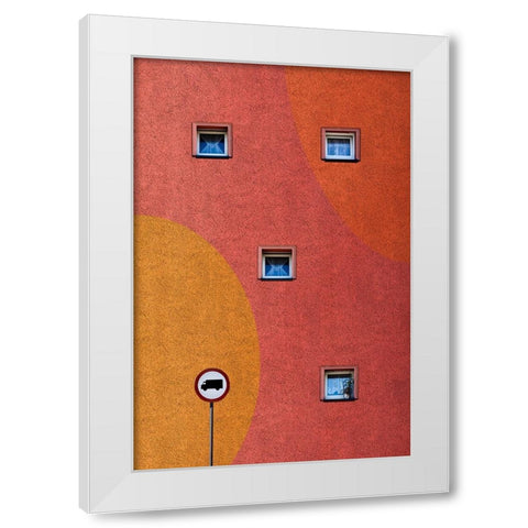 4Plus1 White Modern Wood Framed Art Print by aRRO