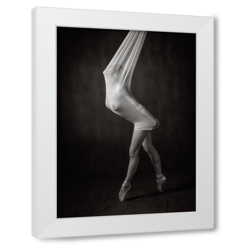 Trapped White Modern Wood Framed Art Print by Catchlight Studio