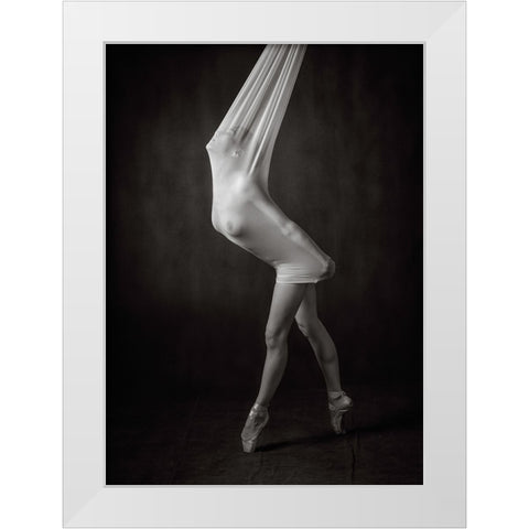 Trapped White Modern Wood Framed Art Print by Catchlight Studio