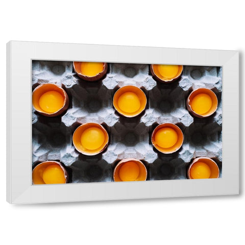 Keepdistance White Modern Wood Framed Art Print by Karina, Aleksandrova