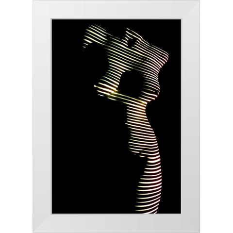 Untitled White Modern Wood Framed Art Print by Dzyubin, Dmitry