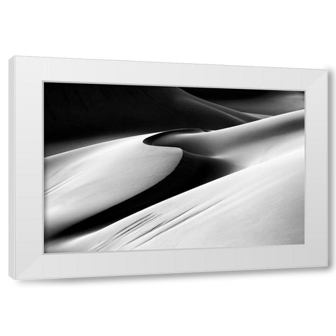 Untitled White Modern Wood Framed Art Print by Momeni, Mohammadreza