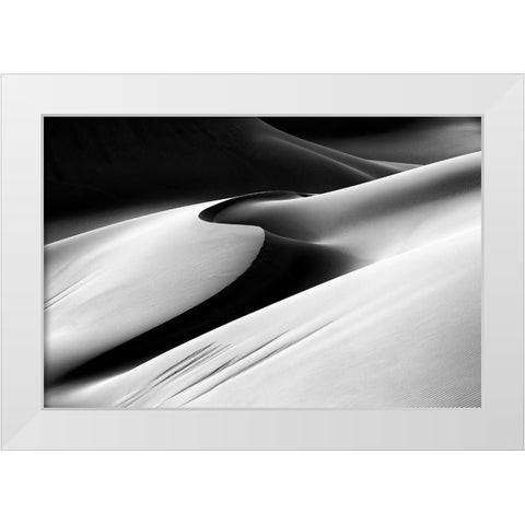 Untitled White Modern Wood Framed Art Print by Momeni, Mohammadreza