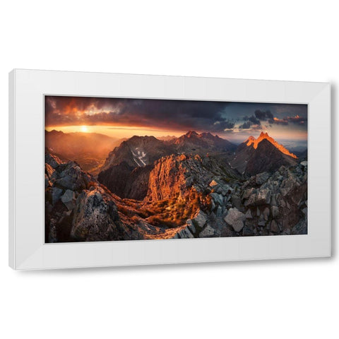 Tatry White Modern Wood Framed Art Print by Nienartowicz, Karol