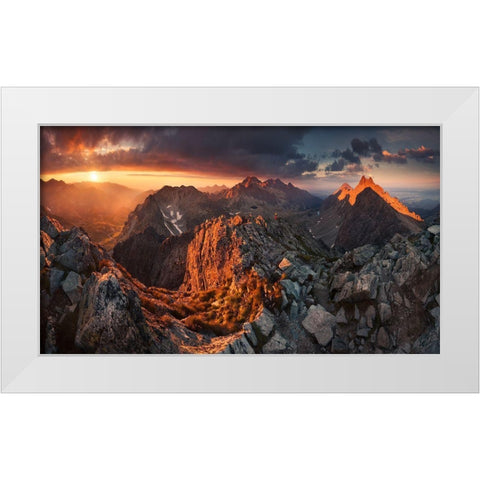 Tatry White Modern Wood Framed Art Print by Nienartowicz, Karol