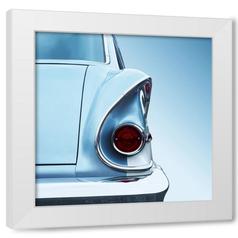 Us Classic Car Brookwood 1958 White Modern Wood Framed Art Print by Gube, Beate
