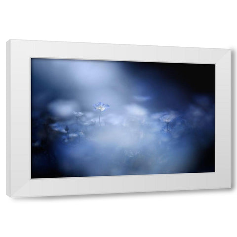 Gentle Light White Modern Wood Framed Art Print by Suzuki, Takashi