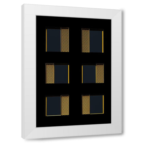 Golden Sun Protection White Modern Wood Framed Art Print by Endermann, Rolf