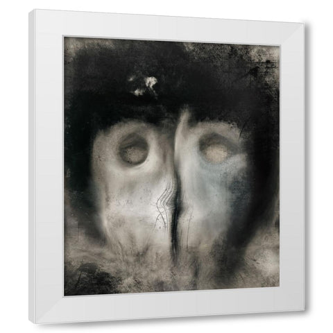 Covid Mask White Modern Wood Framed Art Print by Claes, Gilbert