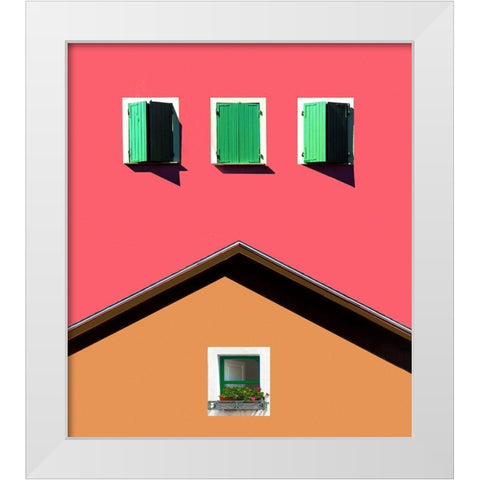 Homage To Italy White Modern Wood Framed Art Print by Orbach, Arnon