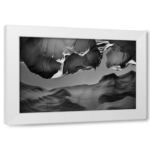 The Upper Exit White Modern Wood Framed Art Print by Kravanja, Jure