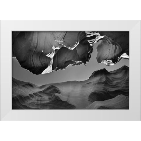 The Upper Exit White Modern Wood Framed Art Print by Kravanja, Jure