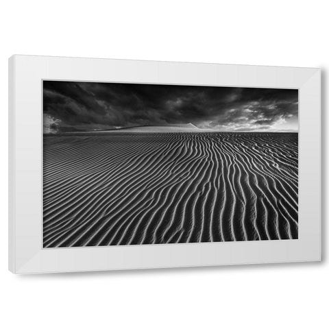 Lines Of Life.... White Modern Wood Framed Art Print by Pascual, Miguel