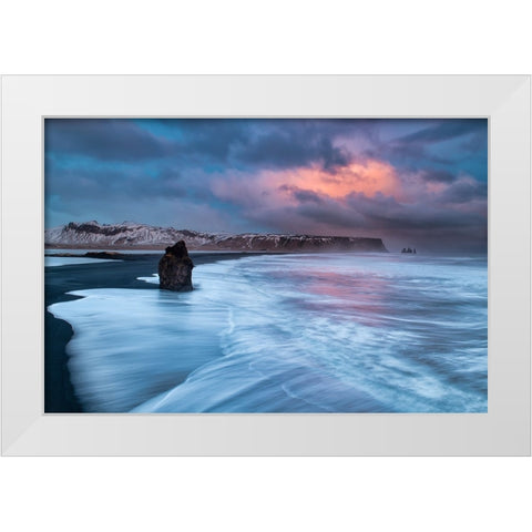 A Colourful Storm White Modern Wood Framed Art Print by Ruoppolo, Luigi