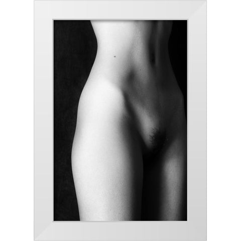 The Middle White Modern Wood Framed Art Print by McCracken, David