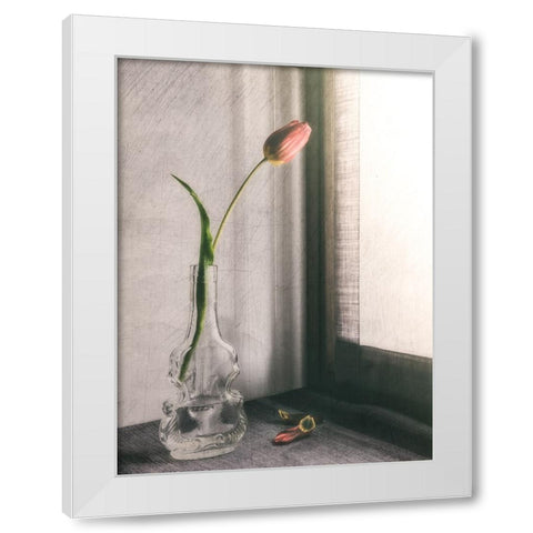 Melanchonic Mood White Modern Wood Framed Art Print by Giani, Cristiano