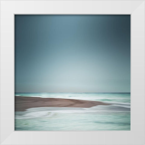 Coast White Modern Wood Framed Art Print by Wasinger, Renate