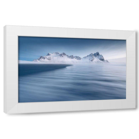 Untitled White Modern Wood Framed Art Print by Rojek, Tomasz