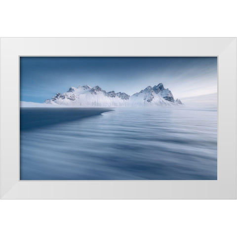 Untitled White Modern Wood Framed Art Print by Rojek, Tomasz