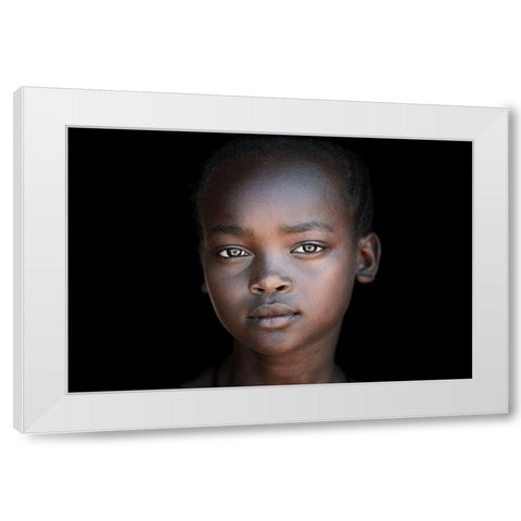 Hamar Allure White Modern Wood Framed Art Print by Cole, Trevor