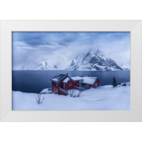 Winter Fairyland White Modern Wood Framed Art Print by Xu, Mei