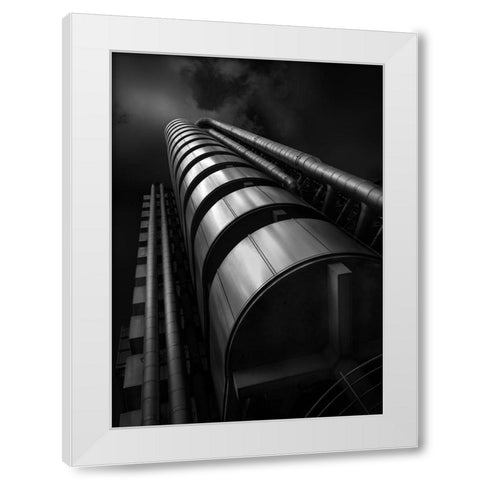 Steel And Light White Modern Wood Framed Art Print by Skinlo, Arne