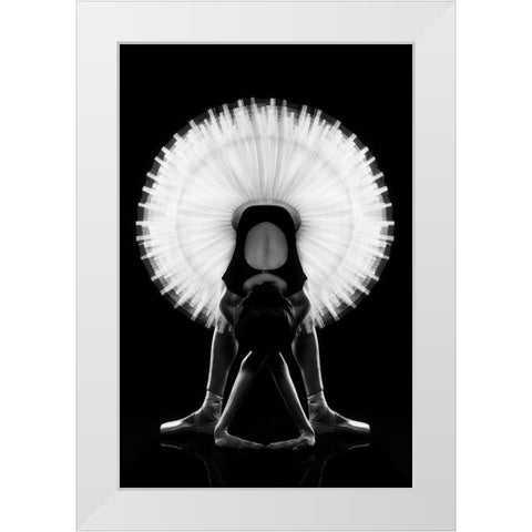 Untitled White Modern Wood Framed Art Print by Dobrev, Milen
