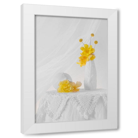 A Bright Day White Modern Wood Framed Art Print by Jacobs, Lydia