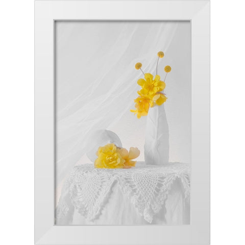 A Bright Day White Modern Wood Framed Art Print by Jacobs, Lydia