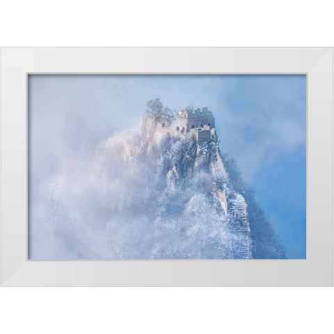 Vicissitudes Of Life White Modern Wood Framed Art Print by Simoon