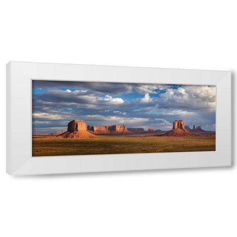 Lost World White Modern Wood Framed Art Print by Fegari