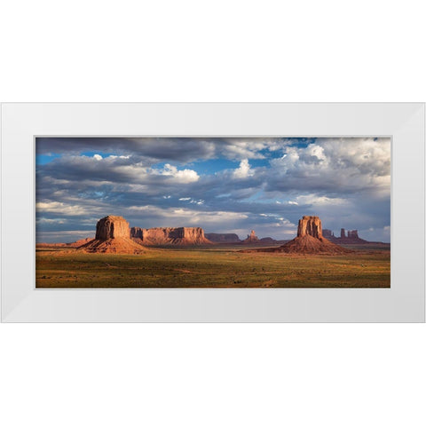 Lost World White Modern Wood Framed Art Print by Fegari