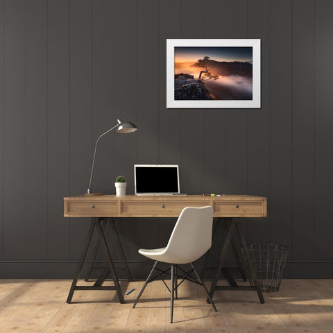 Sokolica White Modern Wood Framed Art Print by Nienartowicz, Karol