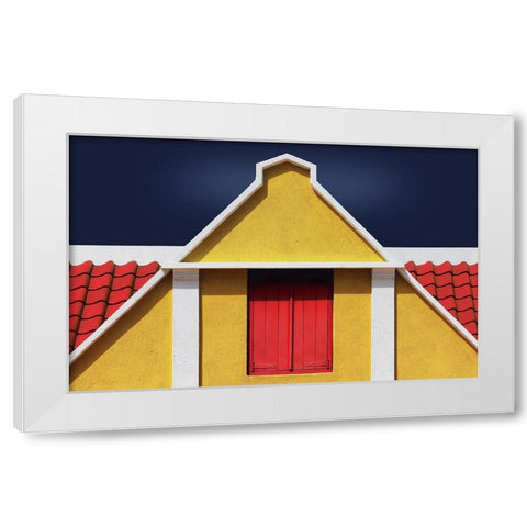 The Hatch White Modern Wood Framed Art Print by Hawerkamp, Hans-Wolfgang