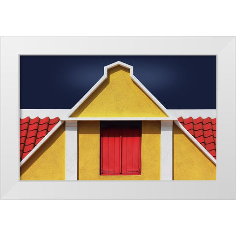 The Hatch White Modern Wood Framed Art Print by Hawerkamp, Hans-Wolfgang