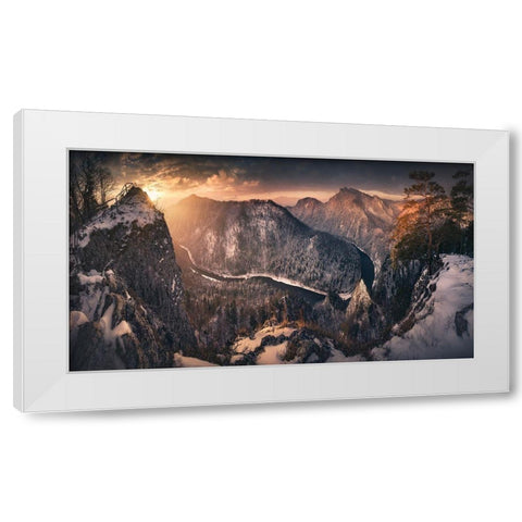 Sokolica White Modern Wood Framed Art Print by Nienartowicz, Karol