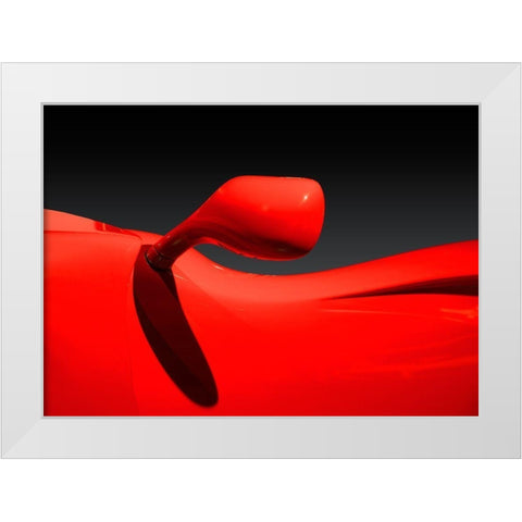 Untitled White Modern Wood Framed Art Print by Nabeel, Ibrahim