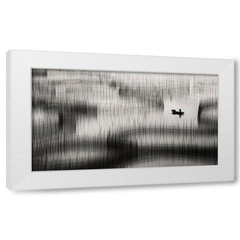 Livelihood Circles ... White Modern Wood Framed Art Print by Abdulazim, Ahmed