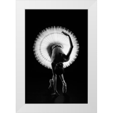 *** White Modern Wood Framed Art Print by Dobrev, Milen