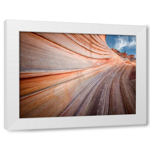 Vanish Point White Modern Wood Framed Art Print by Dou, Shenshen